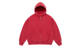 Small Box Zip Up Hooded Sweatshirt "SS26 - dark red" SU27351