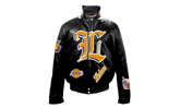 Puffer Full Leather Jacket "Los Angeles Lakers" BL 104