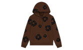 Black Cotton Wreath Hoodie "Brown" DT355