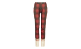 Pendleton Plaid Jeans with Dip Dye Hem "Black / Red" S50LA0227M35017001S