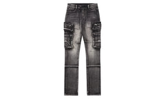 Slate Cargo Denim "Grey" B1839ASSTM