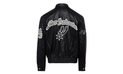 Full Leather Old English Jacket "San Antonio Spurs" NBA 104B SPU