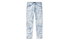 Skinny Grunge Print Jean "Light Indigo" P001 SGGT325
