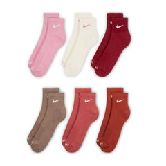 6 Pack Unisex Everyday Plus Cushioned Quarter