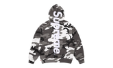 Satin Appliqué Hooded Sweatshirt "SS26 - Snow Camo" SU27501