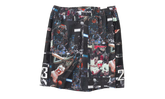 Flight AOP Printed Cat Scratch Shorts "Black" IF1841 010