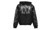 Alice Hollywood Graphic Zip Hoodie "Black" MAH25FL001