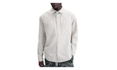 SB Long-Sleeve Woven Skate Top "Light Bone / White" FV7345 072