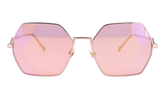 Hexagon Sunglasses "Rose Gold" MCM126S-780