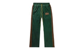 Crest-Embroided Velvet Track Pants "Green" 00537 10005RCEVTP GREE