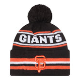 Giants Knit Classic Stripe Pom Beanie