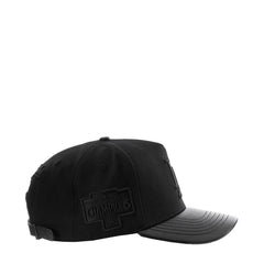 Dodgers Blackout Pinch Front Strapback