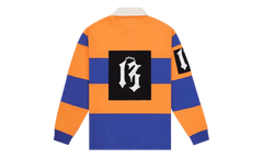 Classic Field Rugby Shirt "Orange / Blue" JUEQ81MO