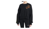 Sportswear Smiley Fleece Sweatshirt WMNS "Black" DQ3543 010