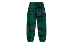 Plaid Cotton Wreath Sweatpants "Green" DT386