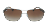 Square Navigator Sunglasses "Gunmetal Tortoise" RB3516-004-13_59