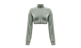 Sportswear Collection Cropped Velour Full Zip Top WMNS "Jade Horizon / Sail / Sail" FZ3679 370