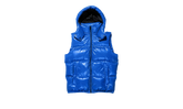 NYLON PUFFER VEST "Blue" P623 PBLV423