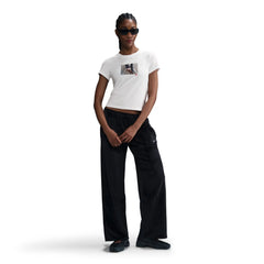 Chill Knit Crop Photo Tee - Womens