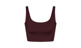 SHINE SCOOP NECK BRA TOP "Nike - Currant" SKM052