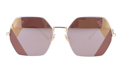 Hexagon Sunglasses "Shiny Gold" MCM126S-717