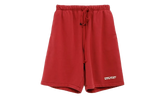 Suede Fleece Relaxed Short "Crimson" 160HO254711F