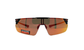 Litewire Shield Sunglasses "Rose Brown Beta Red Mirror - Satin Black" 8600135 010153