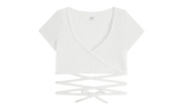 Ailee Monogram Towel Wrap Top WMNS "White" khw030648 101