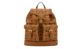Small Aren Backpack in Visetos "Cognac" MWKFATA01CO001