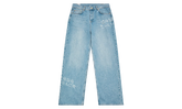 Graffiti Distressed Denim Jeans "Blue" MS25 TR 274 01