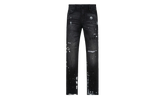 Clayton Distressed Paint Splatter Ripped Jeans "Black" MF24D623 B1182CHSPL