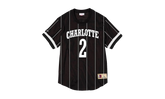 NBA Larry Johnson Name & Number Mesh Crewneck Shirt "Charlotte Hornets - Black" BA8X4G CHO K KVP