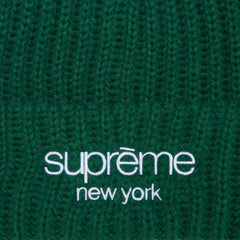 Classic Logo Chunky Ribbed Beanie "FW24 - Dark Green" SU845