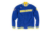 NBA Authentic Away Warm-Up Jacket "1996-97 Golden State Warriors - Blue / Yellow" 6056S310D96GSW