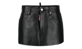 Leather Mini Skirt WMNS "Black" S75MA0863SY1623900