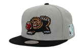 NBA Hardwood Classics Melt Stitch Snapback Cap "Vancouver Grizzlies - Grey" HS8959 VGRGREY