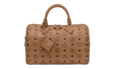 Medium Ella Boston Bag in Visetos "Cognac" MWBFAEA01CO001
