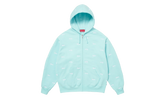Repeat Script Zip Up Hoodie "FW25 - Aqua" SU26978