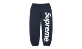 Satin Appliqué Sweatpant "SS26 - Navy" SU27516