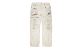 MM6 Maison Margiela Distressed Loose Fit Selvedge Jean "SS26 - Beige" SU27183