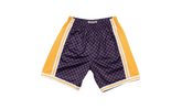 NBA Checked Swingman Shorts "Los Angeles Lakers - Purple" BA3A4I LAL L N0B