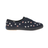 Champion Canvas Rose Embroidery Lace Up Sneakers