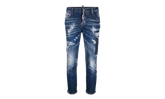 Dark Tiffany Spots Wash Cool Girl Cropped Jeans WMNS "Blue" S72LB0548S30342470
