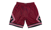 NBA Striped Swingman Shorts "1997 Chicago Bulls - Red" SMSHBW19048 CBUPTRD97