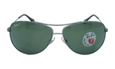 Aviator Polarized Sunglasses "Gun Metal" RB3293-004-9A_63