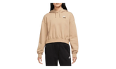 Sportswear Club Fleece Oversized Cropped Pullover Hoodie WMNS "Brown" FB8258 200