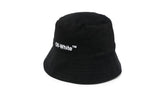 Helvetica Bucket Hat "Black" OWLB021C99FAB11001