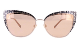 Cat Eye Sunglasses "Gold Mirror" MCM144S-734