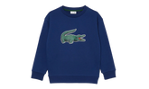 Signature Print Fleece Sweatshirt GS "Navy Blue" SJ1231 F9F