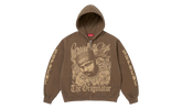 DJ Screw Zip Up Hooded Sweatshirt "SS26 - Dusty Brown" SU27357